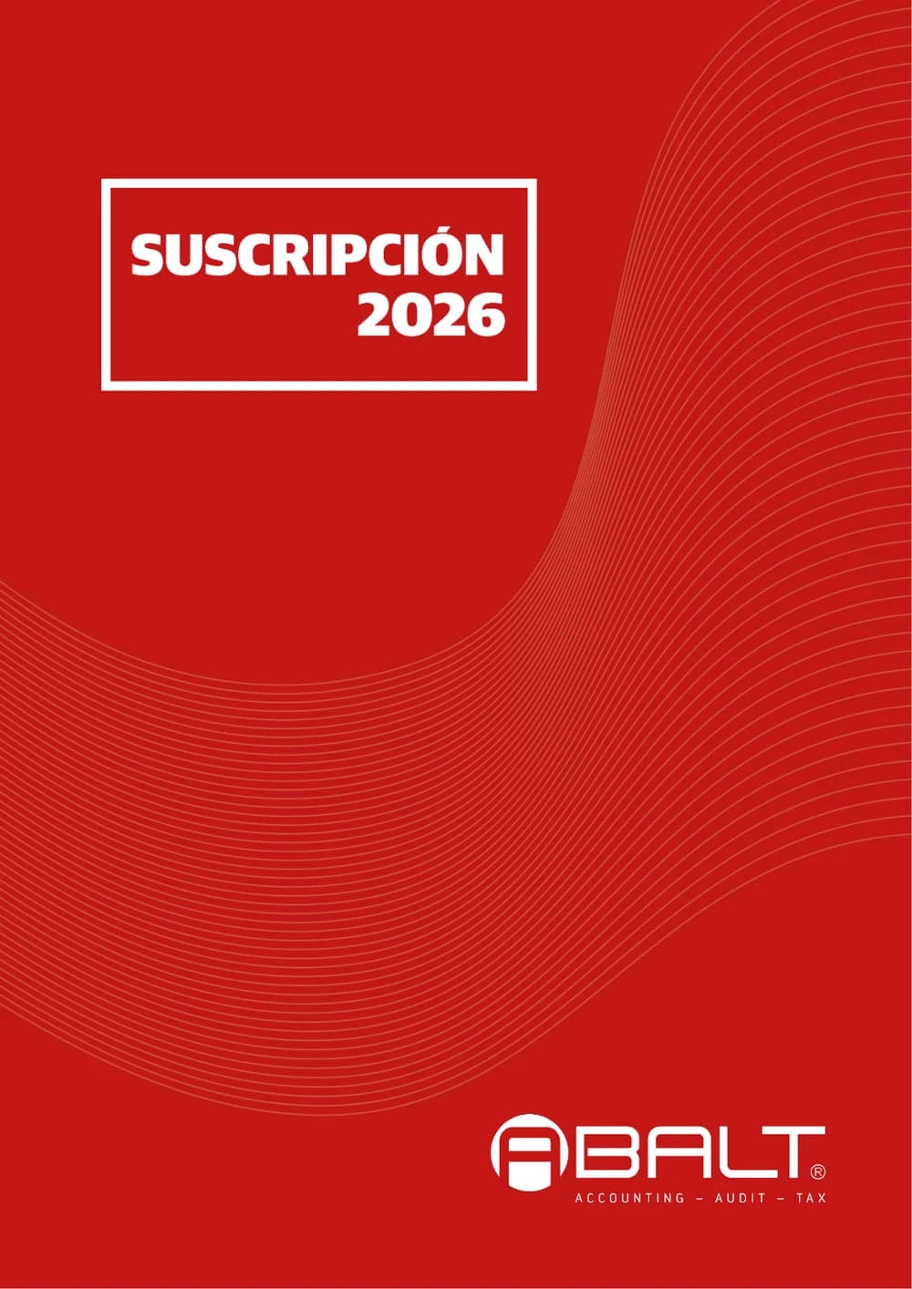 Portada de Suscripción ABALT 2026